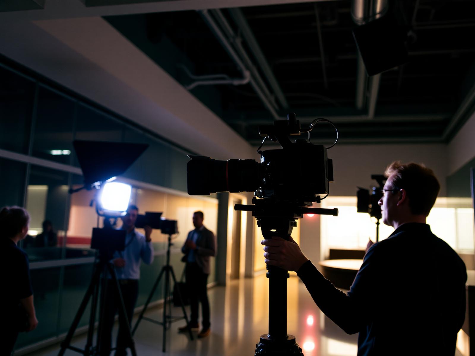 Filmproduktion in einem Unternehmen