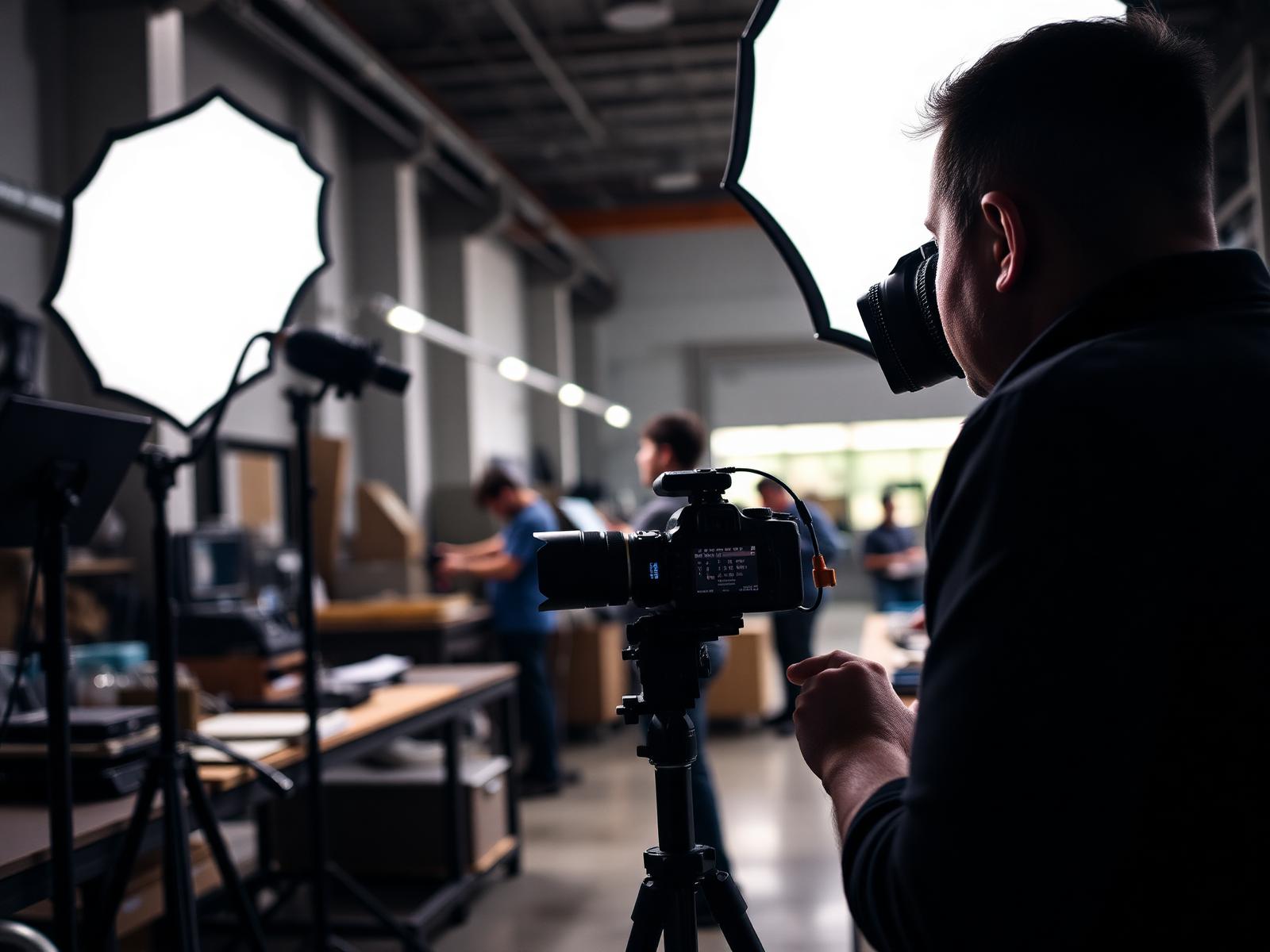 Fotoproduktion in einem Unternehmen